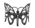 35 H x 46 W x 27 D Outdoor Black Butterfly Bench, 400 lbs Weight Capacity, Weather Resistant - as Pic