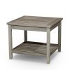 Longs Peak Eucalyptus 2-Shelf Side Table, Light Grey - as Pic