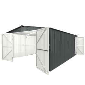 Chery Industrial Heavy-Duty Metal Garage Shed 20'x13' - as Pic