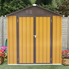 Shed 6' x 4' Outdoor Storage Shed Organizer, Garden Tool House for Backyard - as Pic