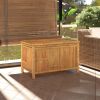 Patio Storage Box 35.4"x20.5"x21.7" Bamboo - Brown