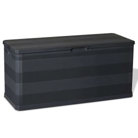 Patio Storage Box Black 46.1"x17.7"x22" - Black