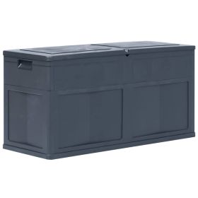 Patio Storage Box 84.5 gal Black - Black