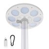 Solar Flag Pole Light 136 LED 680 Lumen Super Bright Automatic Lamp Outdoor - As Picture