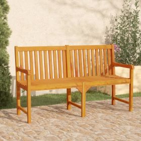 Patio Bench 59.1" Solid Acacia Wood - Brown