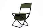 2-piece Folding Outdoor Chair with Storage Bag, Portable Chair for indoor, Outdoor Camping, Picnics and Fishing,Green - as Pic