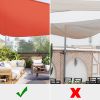 25' x 25' x 25' Triangle Sun Shade Sail/ Watermalon Red - As Picture