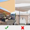 18'x18' Square Sun Shade Sail/Sand - As Picture