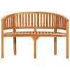 Banana Bench 47.2" Solid Teak Wood - Brown