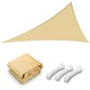 25' x 25' x 25' Triangle Sun Shade Sail/Sand - As Picture