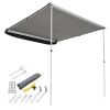 7.6x8.1 Ft Car Side Awning/Grey - US