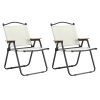 2-piece Folding Outdoor Chair for Indoor, Outdoor Camping, Picnics, Beach,Backyard, BBQ, Party, Patio, Beige - as Pic