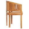 Banana Bench 47.2" Solid Teak Wood - Brown