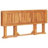 Folding Butterfly Patio Table 59.1"x35.4"x29.5" Solid Teak Wood - Brown