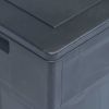 Patio Storage Box 84.5 gal Black - Black