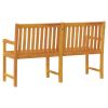 Patio Bench 59.1" Solid Acacia Wood - Brown