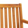 Patio Bench 59.1" Solid Acacia Wood - Brown