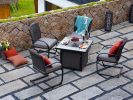 Outdoor 32" Propane Gas Fire Pit Table - Square