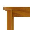 Patio Table 78.7"x39.4"x29.1" Solid Wood Acacia - Brown