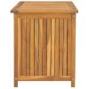 Patio Box 44.9"x19.7"x22.8" Solid Wood Teak - Brown