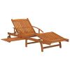 Sun Loungers 2 pcs Solid Wood Acacia - Brown