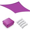 22'x23' Rectangle Sun Shade Sail/ Red Purple - As Picture