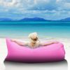 Inflatable Lounger Air Sofa Lazy Bed Sofa Portable Organizing Bag Water Resistant for Backyard Lakeside Beach Traveling Camping Picnics - Pink