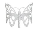 35 H x 46 W x 27 D Outdoor White Butterfly Bench, 400 lbs Weight Capacity, Weather Resistant - as Pic