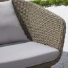 Grayton 4-piece Rustic All-Weather Patio Wood and Wicker Conversation Set in Mocha - as Pic