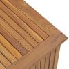 Patio Box 44.9"x19.7"x22.8" Solid Wood Teak - Brown