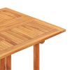 Folding Butterfly Patio Table 59.1"x35.4"x29.5" Solid Teak Wood - Brown