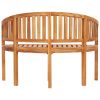 Banana Bench 47.2" Solid Teak Wood - Brown