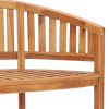 Banana Bench 47.2" Solid Teak Wood - Brown