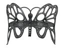 35 H x 46 W x 27 D Outdoor Black Butterfly Bench, 400 lbs Weight Capacity, Weather Resistant - as Pic