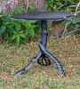 28 H x 30 W x 30 D Outdoor Black Butterfly Table, Rust Free Cast Aluminum, Durable - as Pic