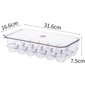 Large Capacity Sealed Food Storage Box With Lid (Option: 18egg trays)