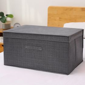 Fabric Foldable Storage Storage Box Toy Clothes Storage Bag (Option: Fluorescent gray-30L)