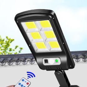 Solar Wall Light IP67 Waterproof High-brightness Solar Light (Option: Black-120COB-2PCS)