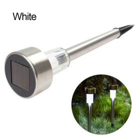 Garden Stainless Steel Landscape Light Led Lighting Waterproof Garden Light (Option: White-5pcs)