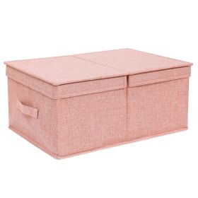 Drawer Closet Folding Storage Organizing Box (Option: Pink2-41x24x17cm)