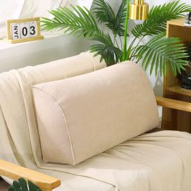 Removable And Washable Sofa Cushion In Living Room (Option: Light beige-70x35x17cm-Pearl cotton core)