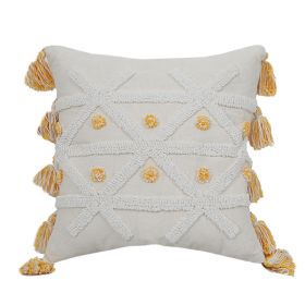 Embroidered Tufted Embroidered Pillowcase (Option: PE20074E2-45x45cm)