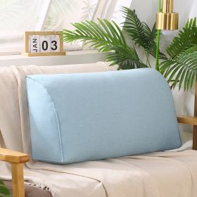 Removable And Washable Sofa Cushion In Living Room (Option: Hemp blue and White-70x35x17cm-Pearl cotton core)