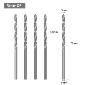 Alloy Head Screw Step Drill Wood Self-tapping Screw Installation (Option: 3mm Diamond Core 5 Pieces-8-65)