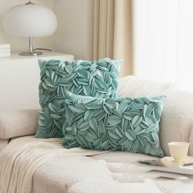 Ins Style Handmade Decorative Pillowcase Cover (Option: Light Blue-30x50cm)