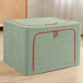 Oxford Fabric Clothes Storage Box Underwear Foldable Organizer Household Laundry Finishing Wardrobe Toy Storage Cabinet (Option: Light Green-40x30x20cm)