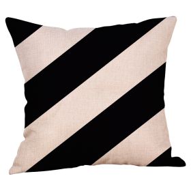 Linen Pillow Case Home Fabric Geometric Abstract (Option: 13 Style-45x45cm)