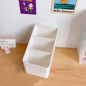 Organizing Box, Cotton Swabs, Cotton Socks, Storage (Option: Three compartment storage box)