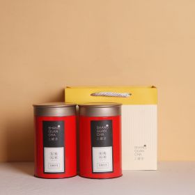 Tin Can Sealed Tea Packing Box (Option: Red-L 2pcs with bag)