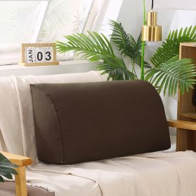 Removable And Washable Sofa Cushion In Living Room (Option: Hemp coffee-70x35x17cm-Pearl cotton core)